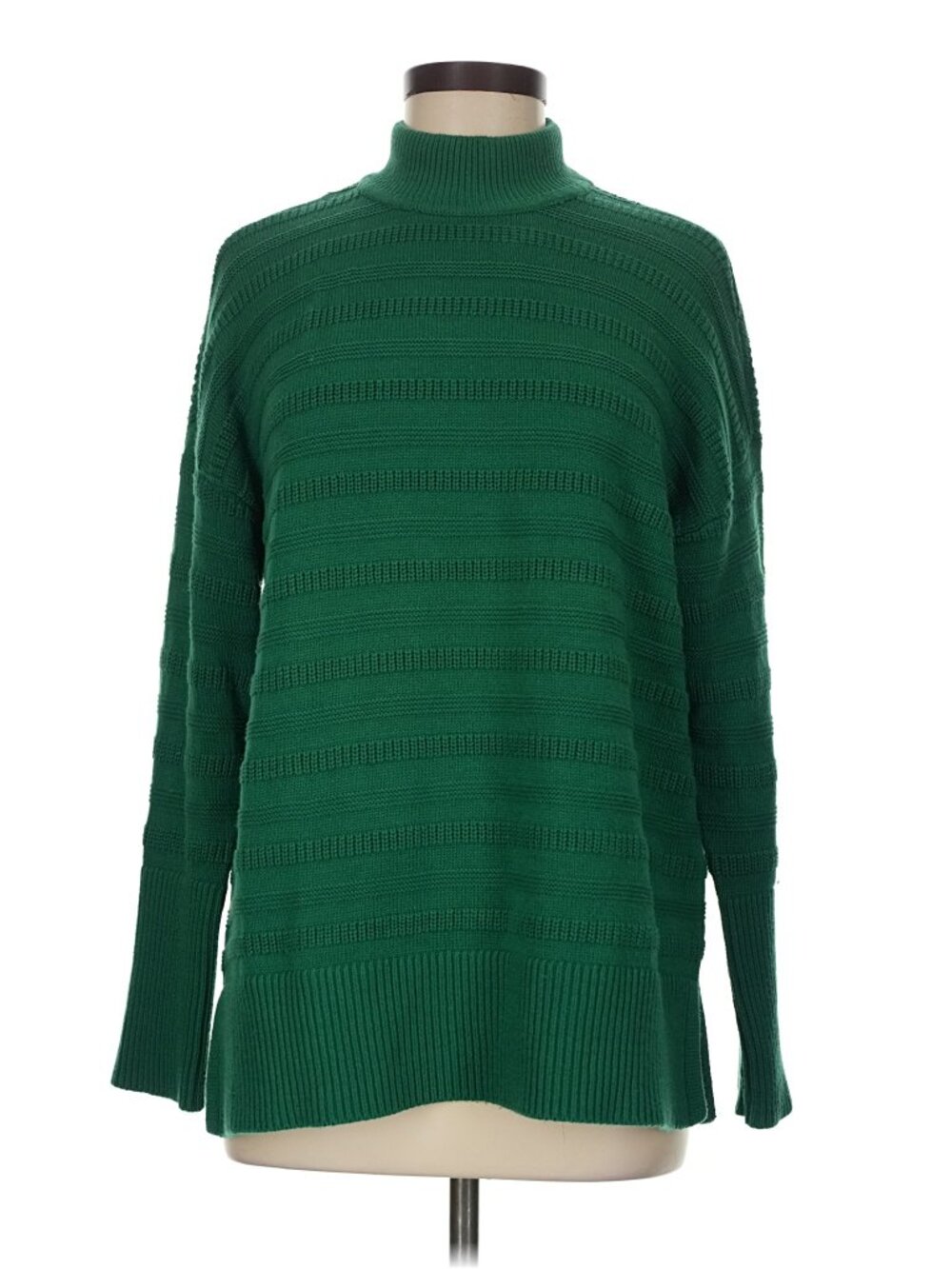 Ann Taylor Loft Women's Green Turtle Neck Sweater, Size L